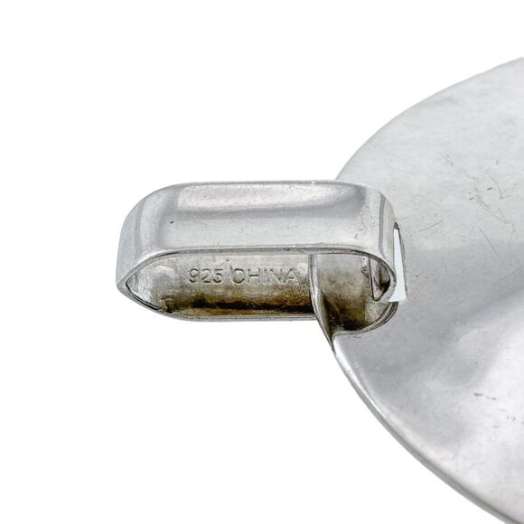 Vintage RLM Studios Sterling Silver 925 "One World" Round Pendant - Picture 4 of 7